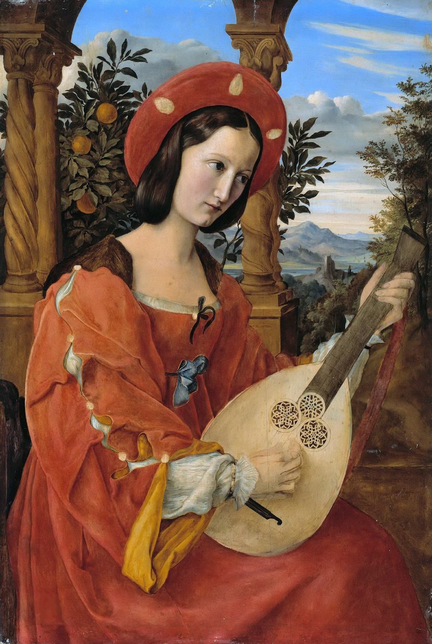 Retrato de Clara Bianca de Quandt, 1820. de Julius Schnorr von Carolsfeld