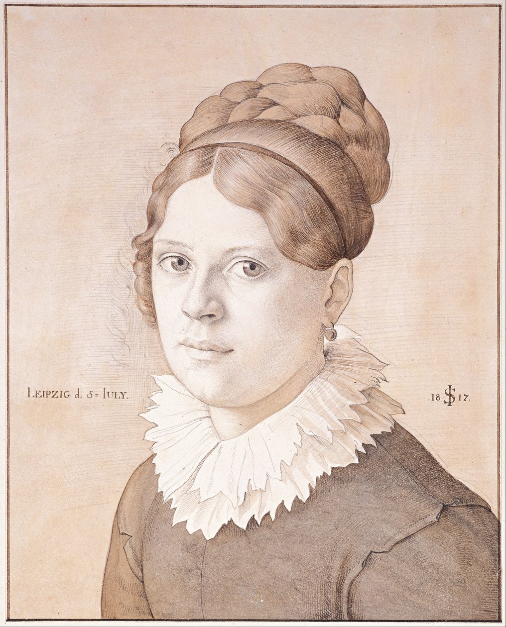 Retrato de Henriette Schnorr von Carolsfeld, 1817 de Julius Schnorr von Carolsfeld