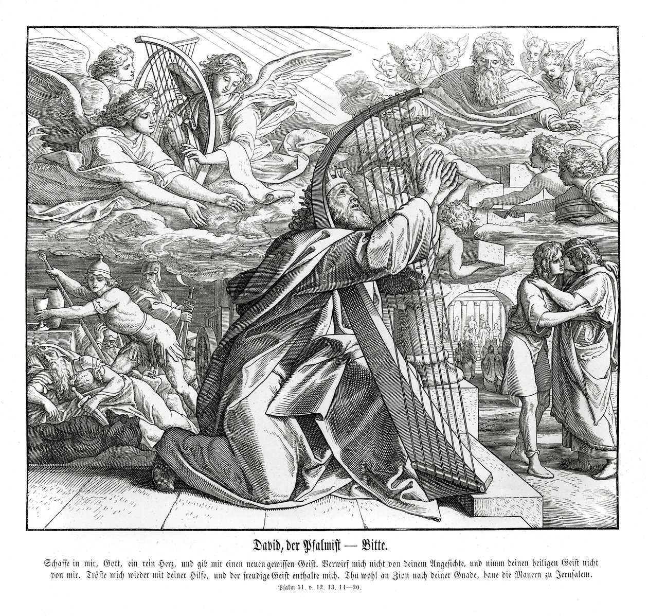 Salmos - apelo de Julius Schnorr von Carolsfeld
