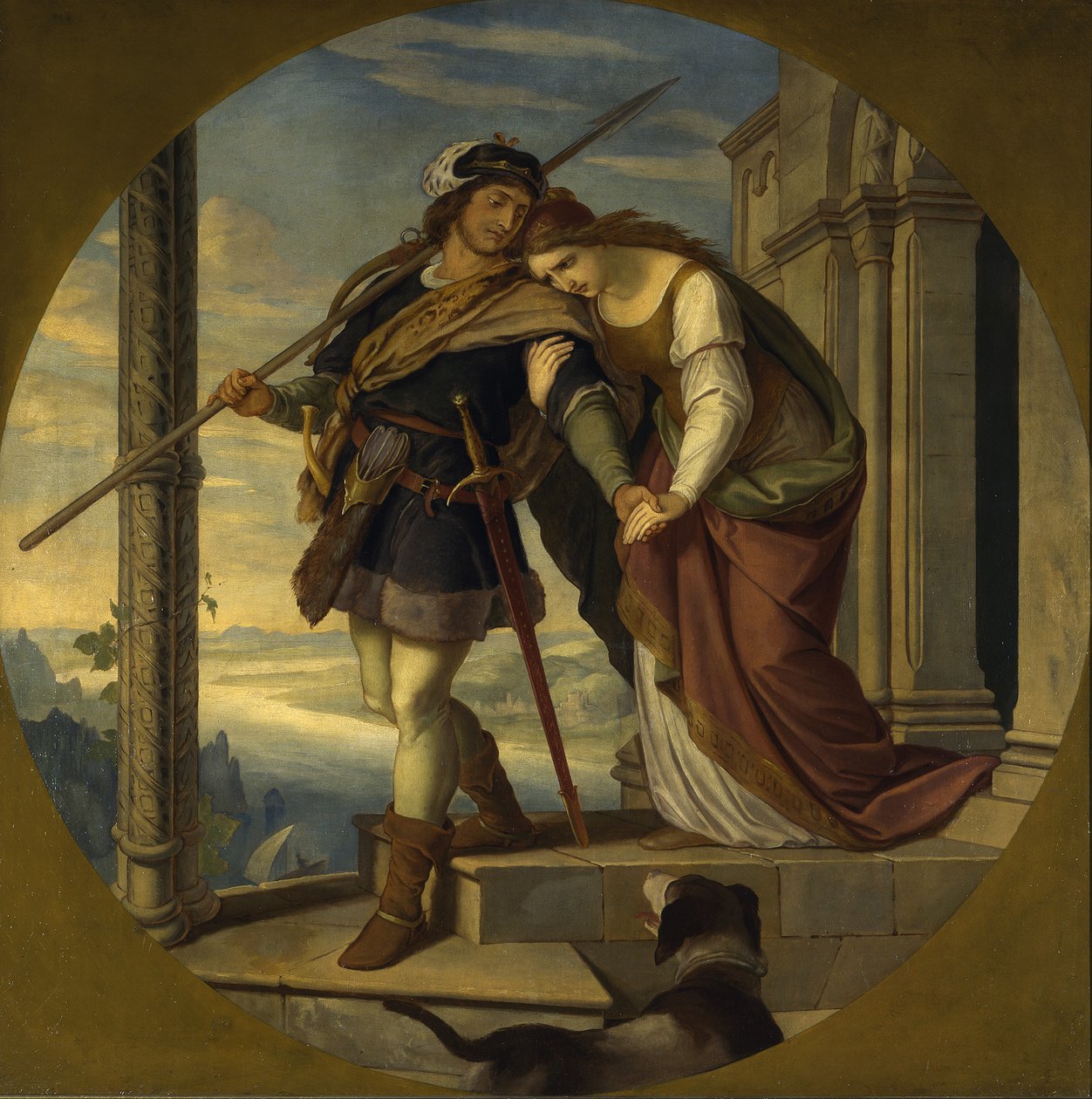A despedida de Siegfried a Kriemhild de Julius Schnorr von Carolsfeld