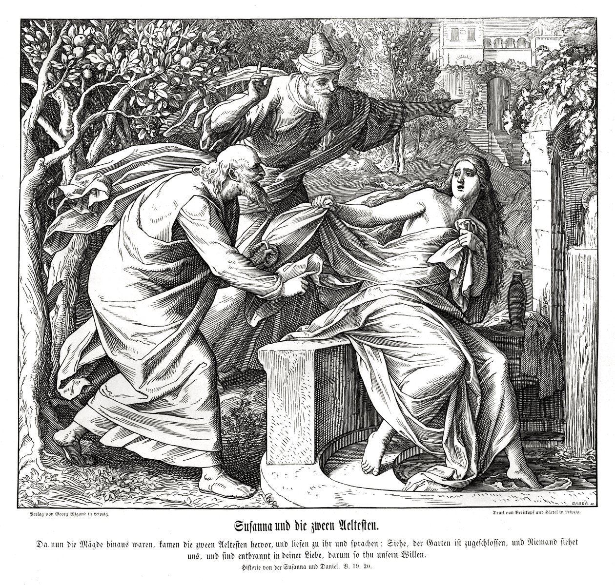 Susanna e os mais velhos, Susanna e Daniel de Julius Schnorr von Carolsfeld