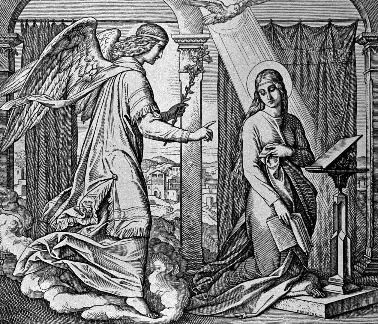 A Anunciação de Julius Schnorr von Carolsfeld