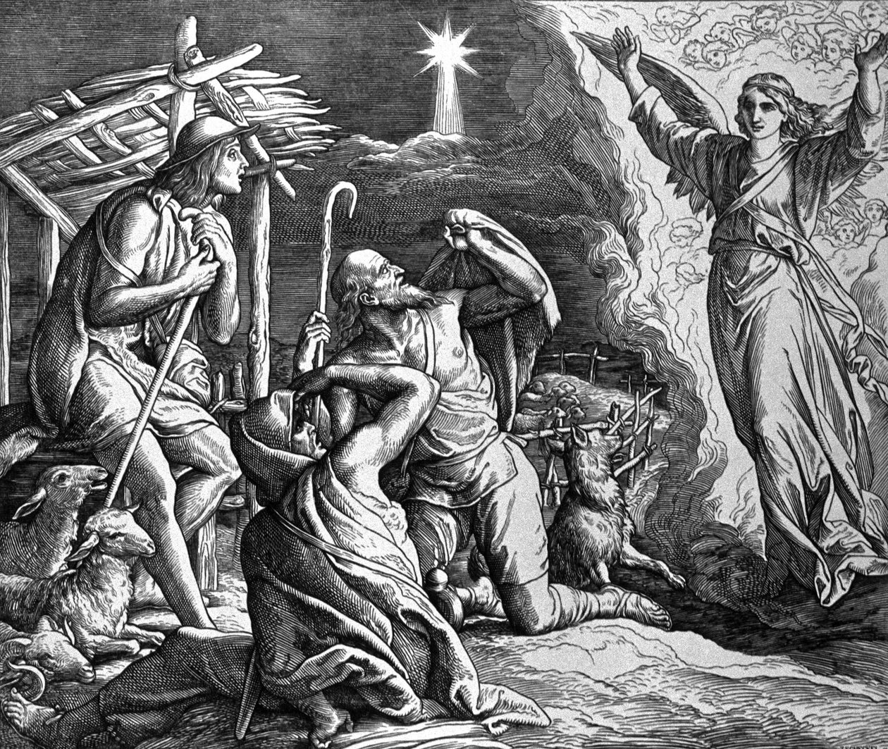 A Anunciação aos Pastores de Julius Schnorr von Carolsfeld