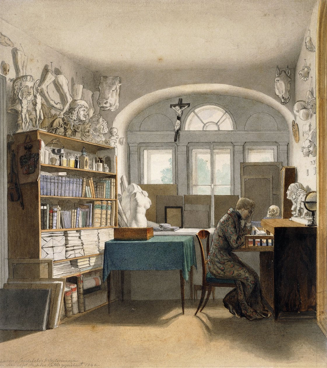 O Artista em seu Estudo de Julius Schnorr von Carolsfeld