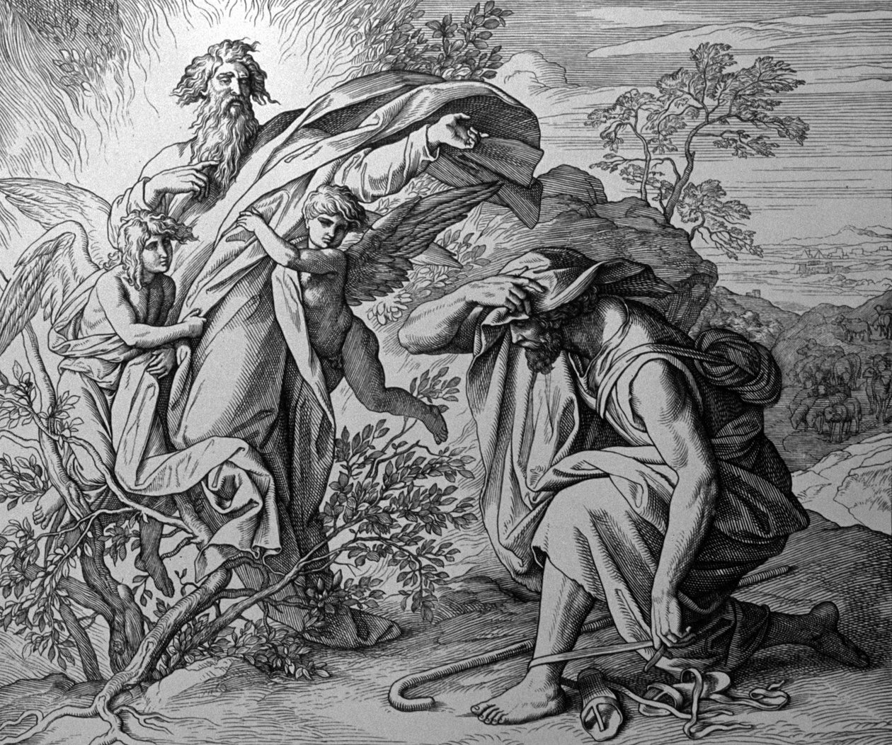 A Sarça Ardente de Julius Schnorr von Carolsfeld
