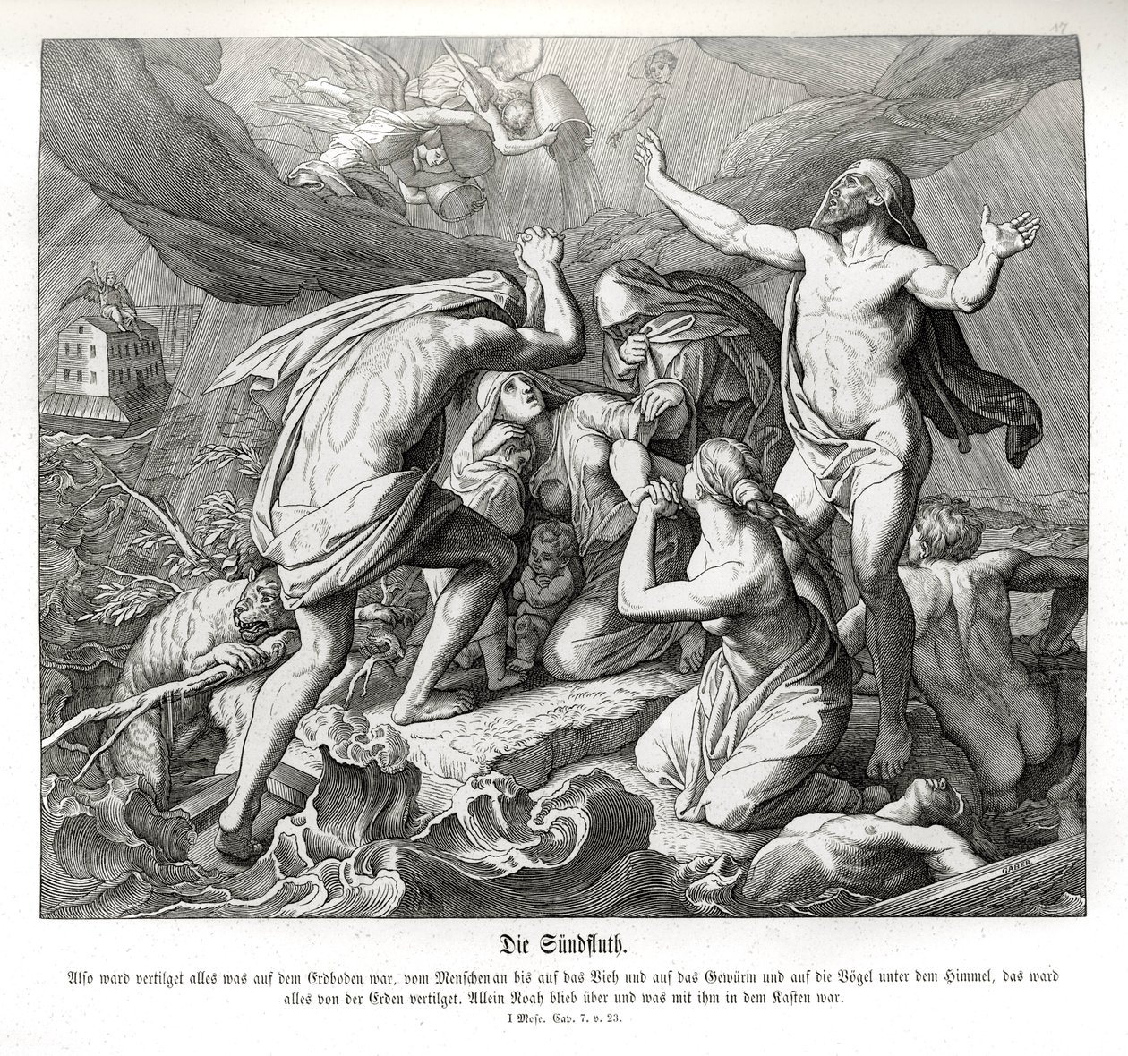 O Dilúvio, Génesis de Julius Schnorr von Carolsfeld