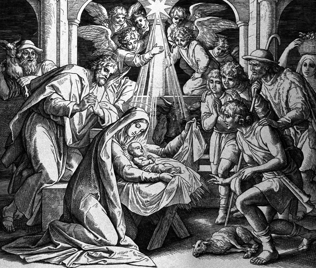 A Natividade de Cristo de Julius Schnorr von Carolsfeld