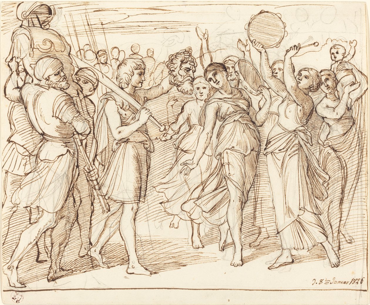 O triunfo de Davi de Julius Schnorr von Carolsfeld