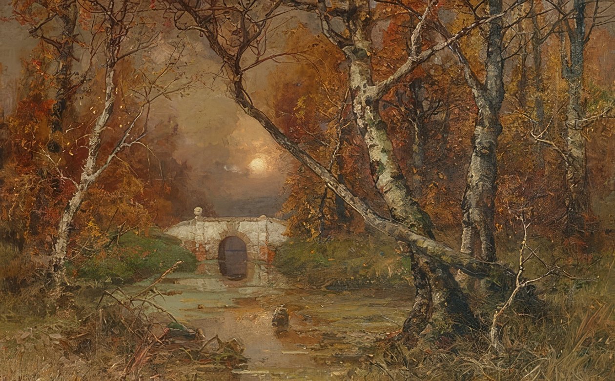 Um parque 1883 de Julius Sergius von Klever