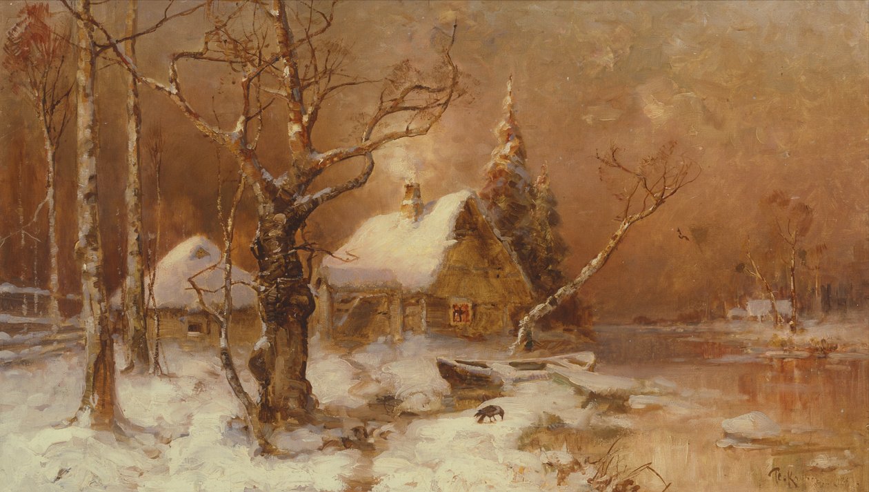 Paisagem de inverno de Julius Sergius von Klever