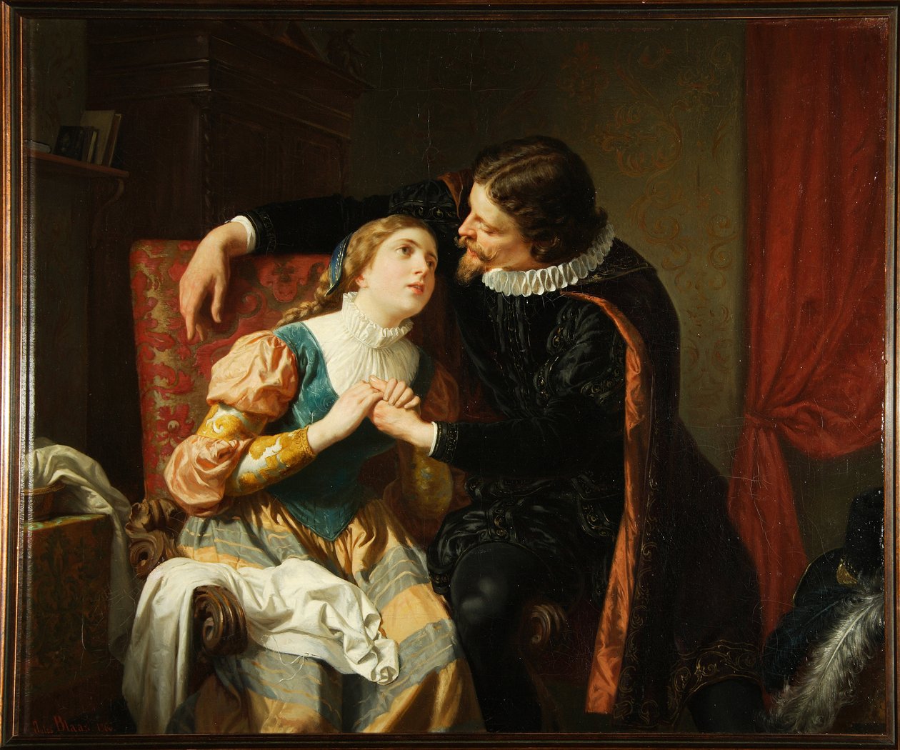 Egmont e Klärchen de Julius von Blaas