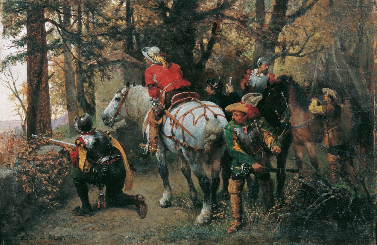 reconhecimento inimigo de Julius von Blaas d. Ä.