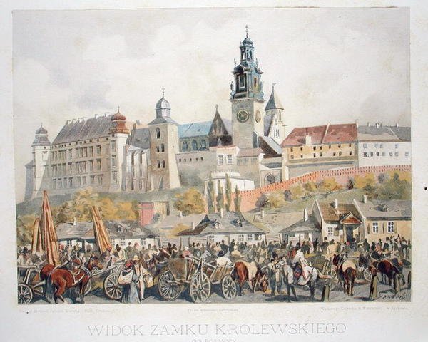 Vista do Castelo de Krolewski, Cracóvia, de 