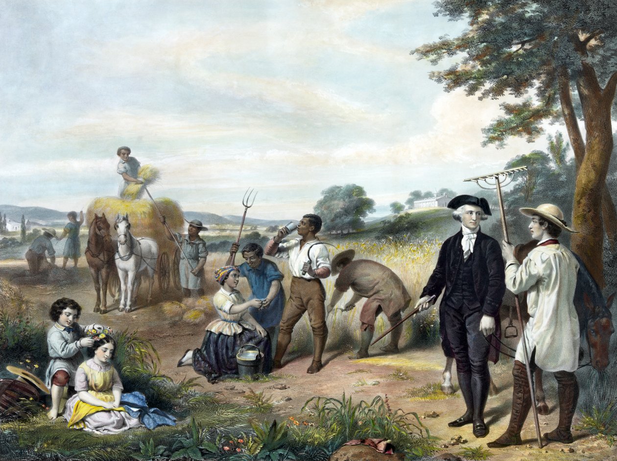A vida de George Washington - The Farmer, pub. 1853 de Junius Brutus Stearns