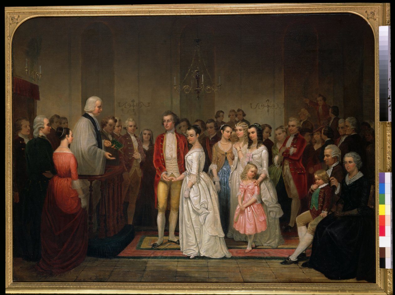 O casamento de Washington de Junius Brutus Stearns
