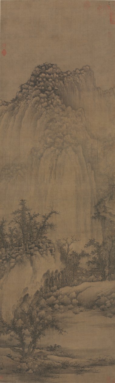 Retiro Budista por Stream and Mountains, 960-985. de Juran