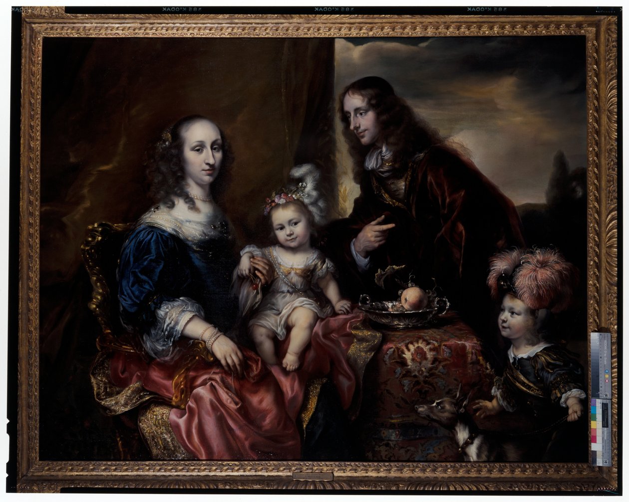 Retrato de uma família, que se diz ser o coronel John Hutchinson e a sua família de Jürgen Ovens