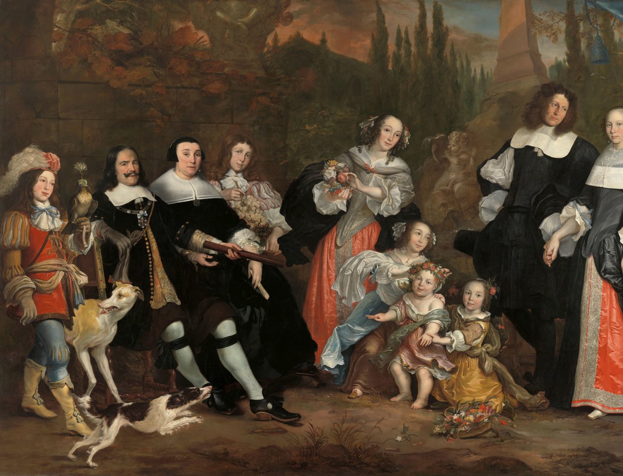 Michiel de Ruyter e sua família de Juriaen Jacobsz.