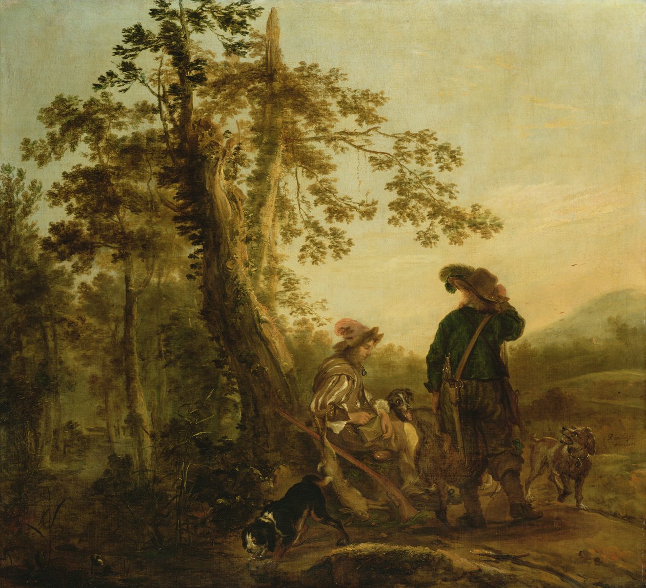 Caçadores de Descanso, 1652 de Juriaen Jacobsz