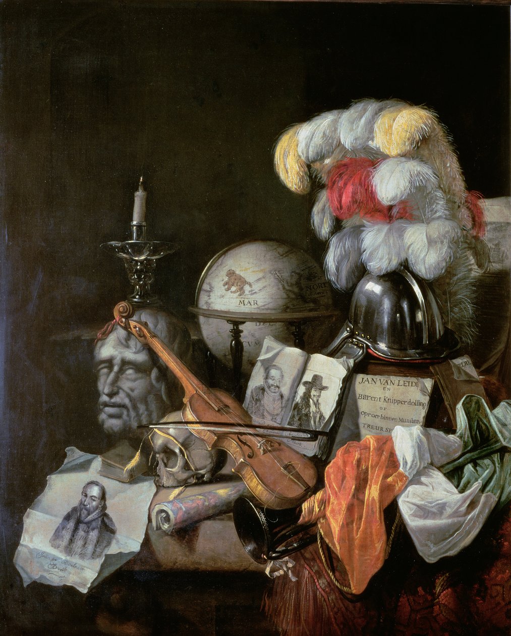 Vanitas (óleo sobre tela) de Jurian van Streeck or Streek