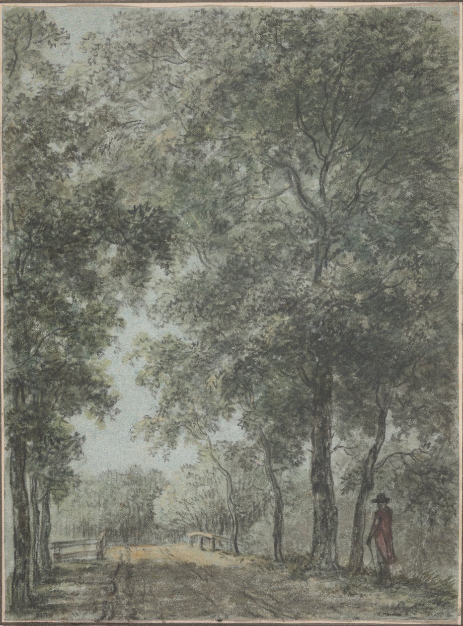 Um caminho arborizado em Treslong, perto de Hillegom de Jurriaan Andriessen