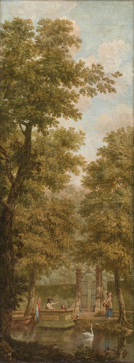 Tapeçaria com paisagem holandesa, pertencente à sala da Nieuwe Doelenstraat 22 de Jurriaan Andriessen