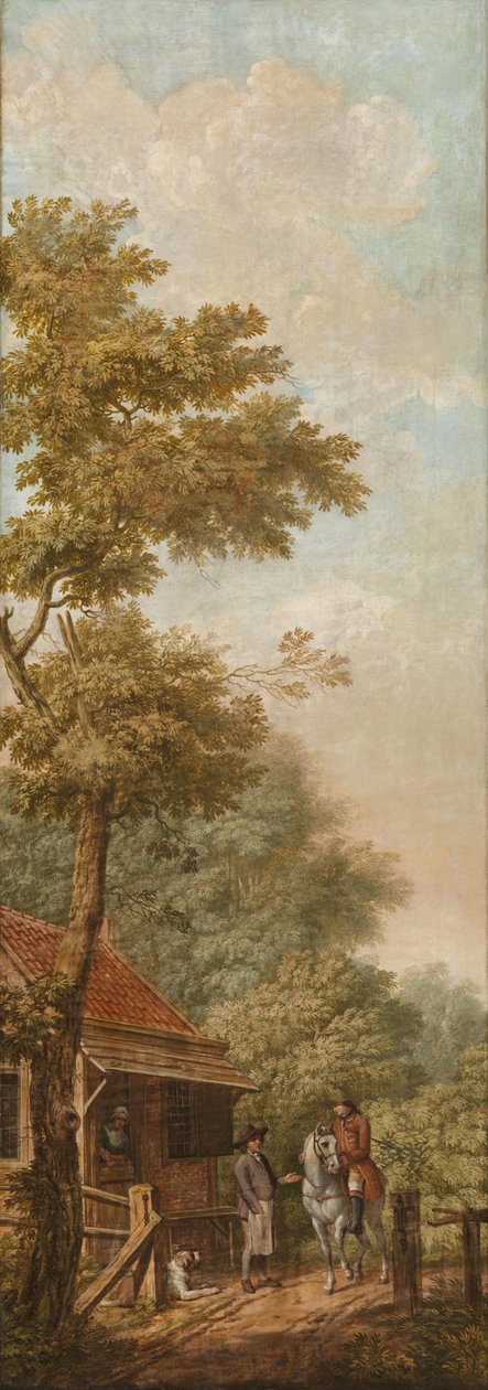 Tapeçaria com paisagem holandesa, pertencente ao salão da Nieuwe Doelenstraat 22 de Jurriaan Andriessen