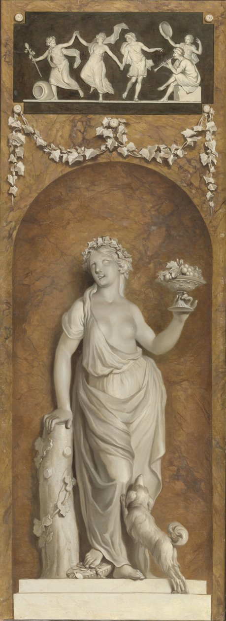 Pintura de papel de parede com bacchante de Jurriaan Andriessen