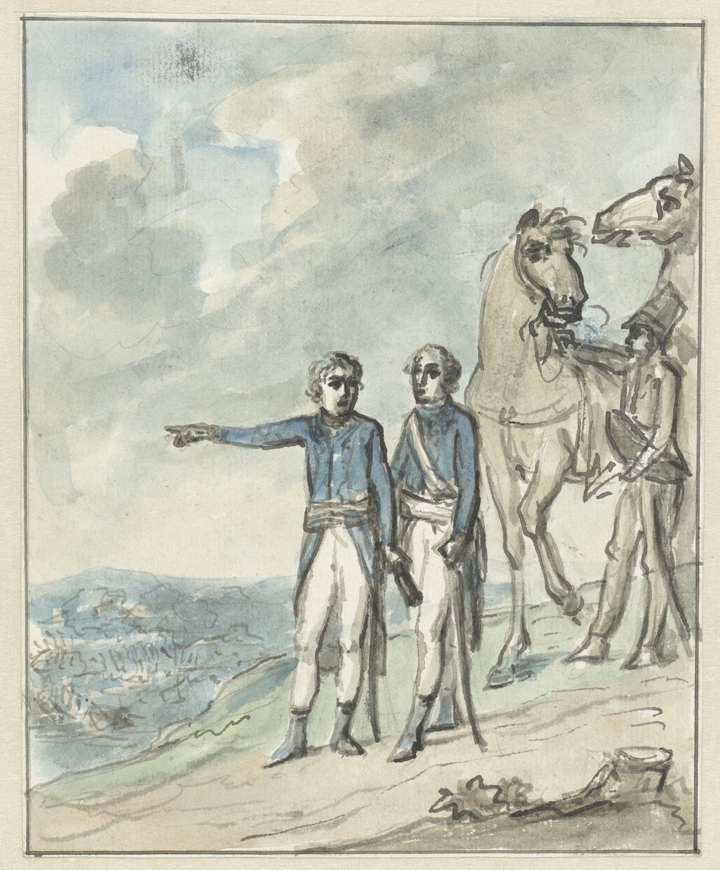 Generais Napoleão e Berthier de Jurriaan Andriessen