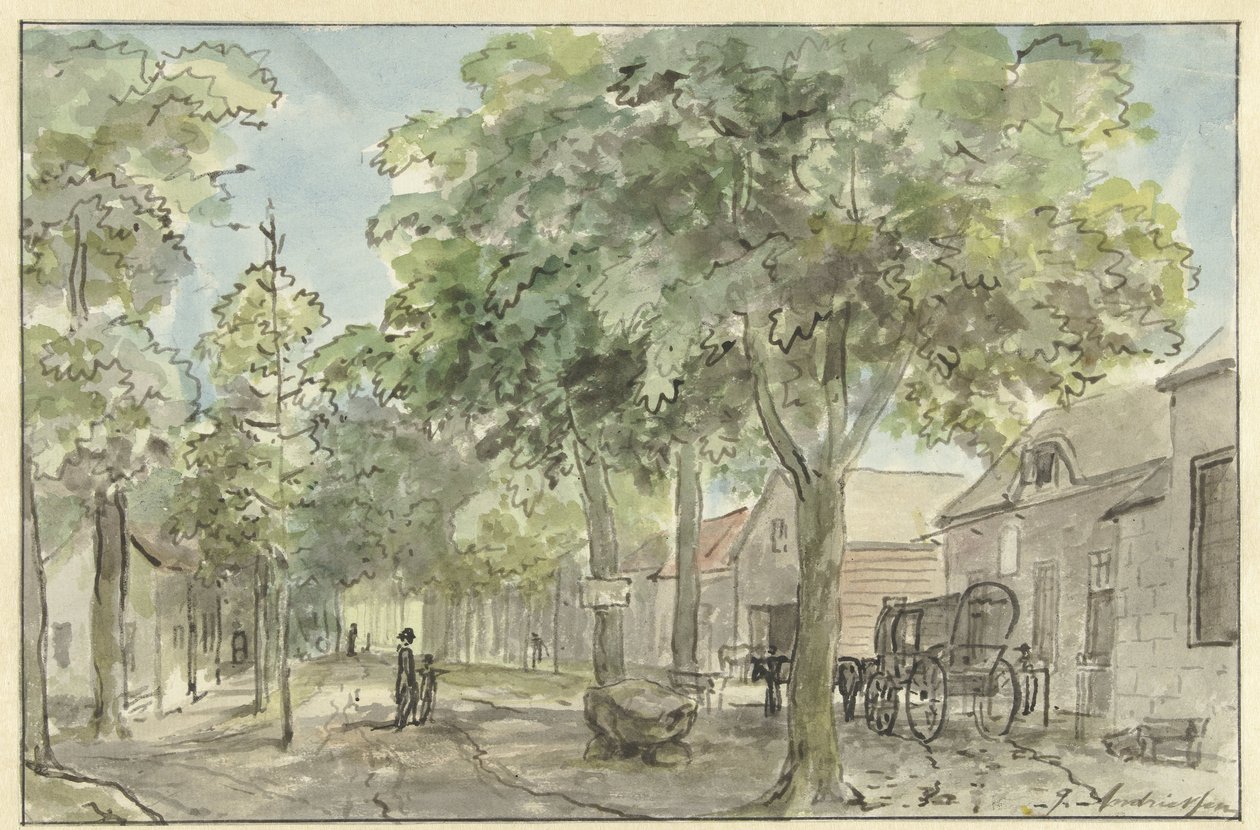Rua da vila em Lage Vuursche de Jurriaan Andriessen