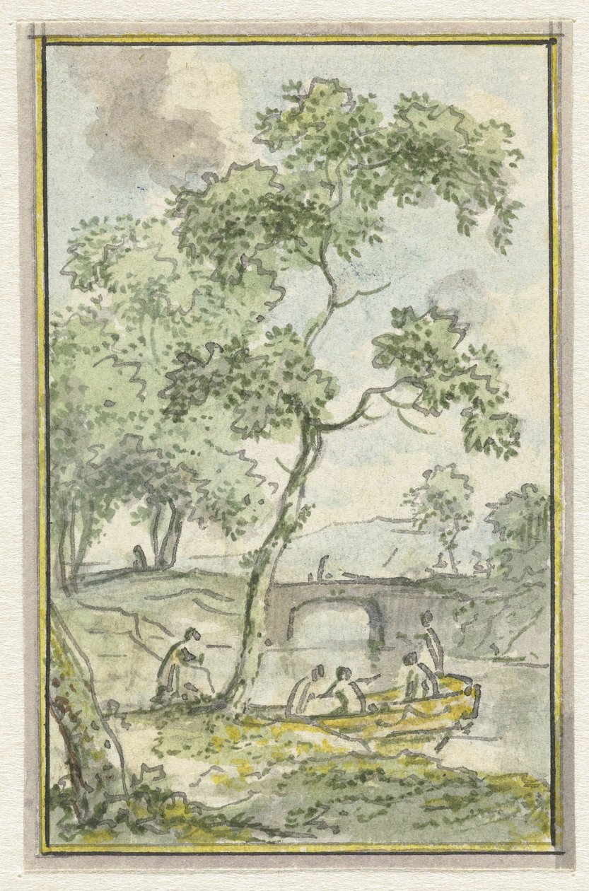 Paisagem com um barco de Jurriaan Andriessen