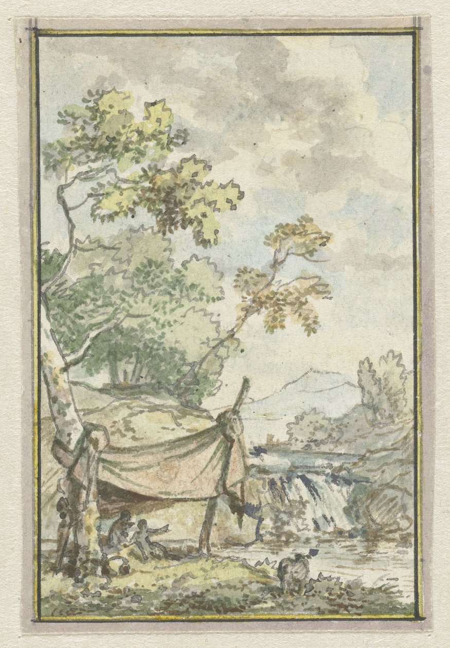 Paisagem com cascata de Jurriaan Andriessen