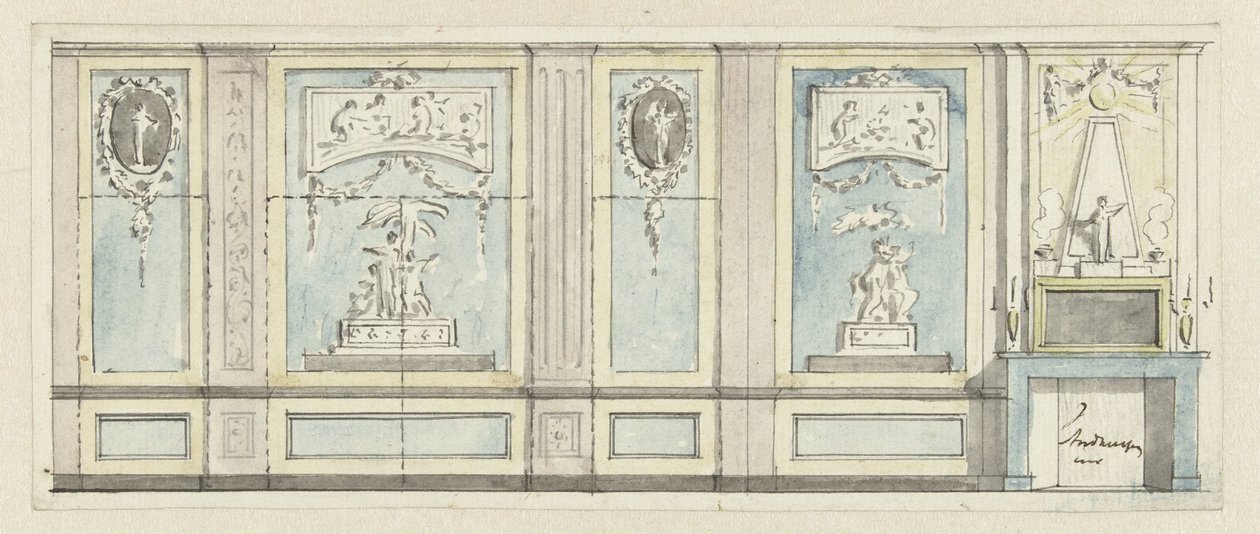 Projeto para uma parede de quarto de Jurriaan Andriessen