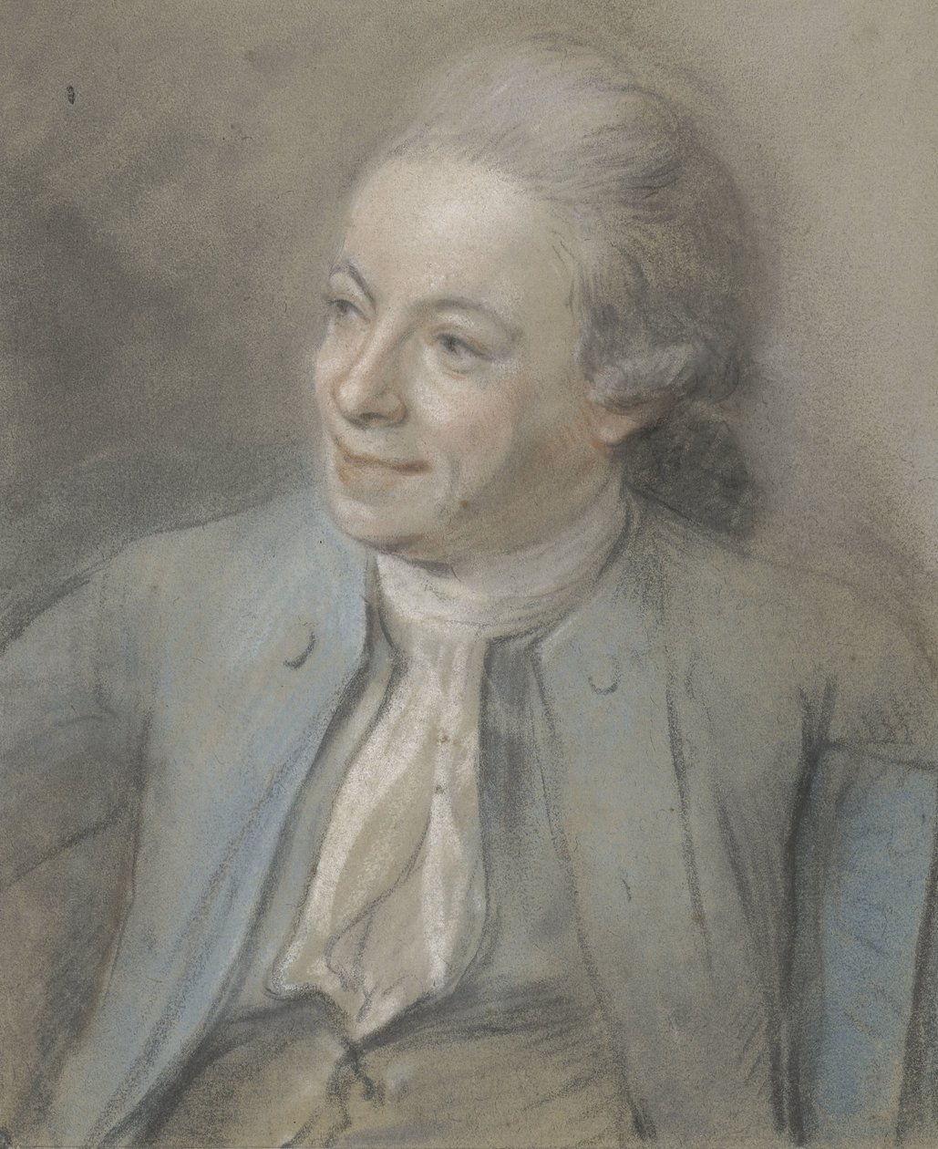 Retrato de Dirk Versteegh, meio comprimento, à esquerda de Jurriaan Andriessen