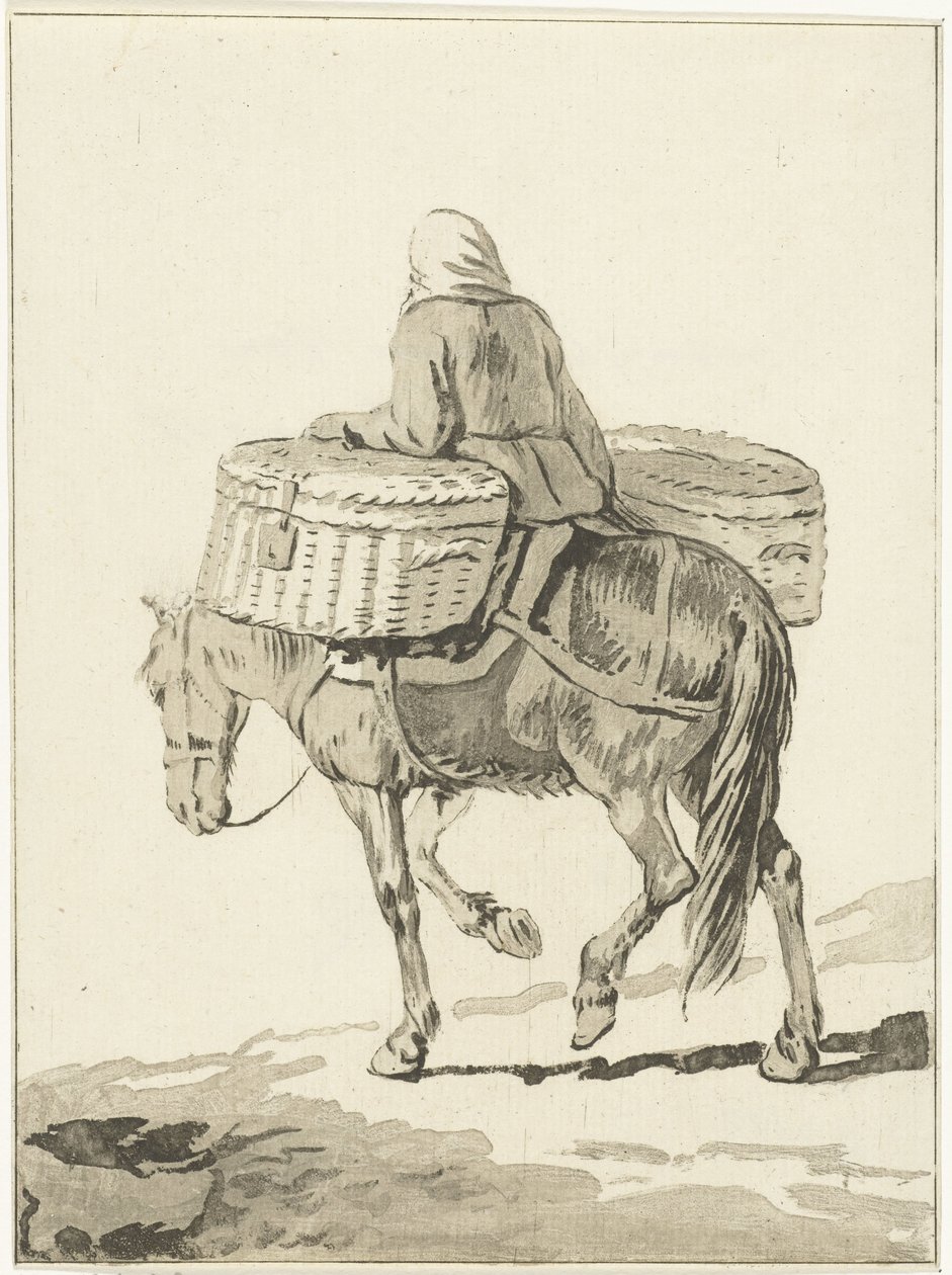 Mulher a cavalo de Jurriaan Cootwijck (attributed to)