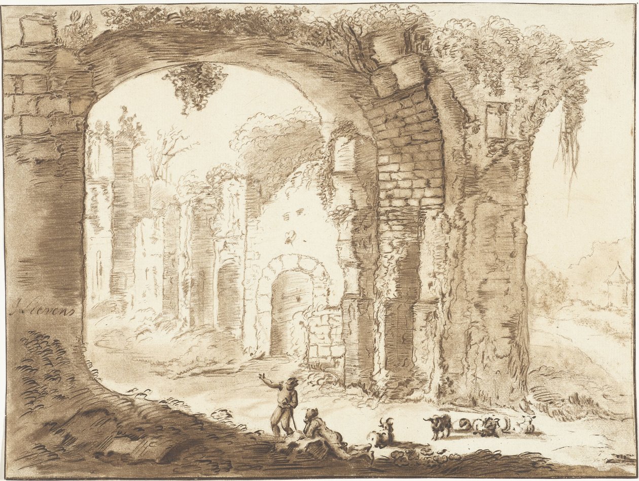 Paisagem com ruína de Jurriaan Cootwijck