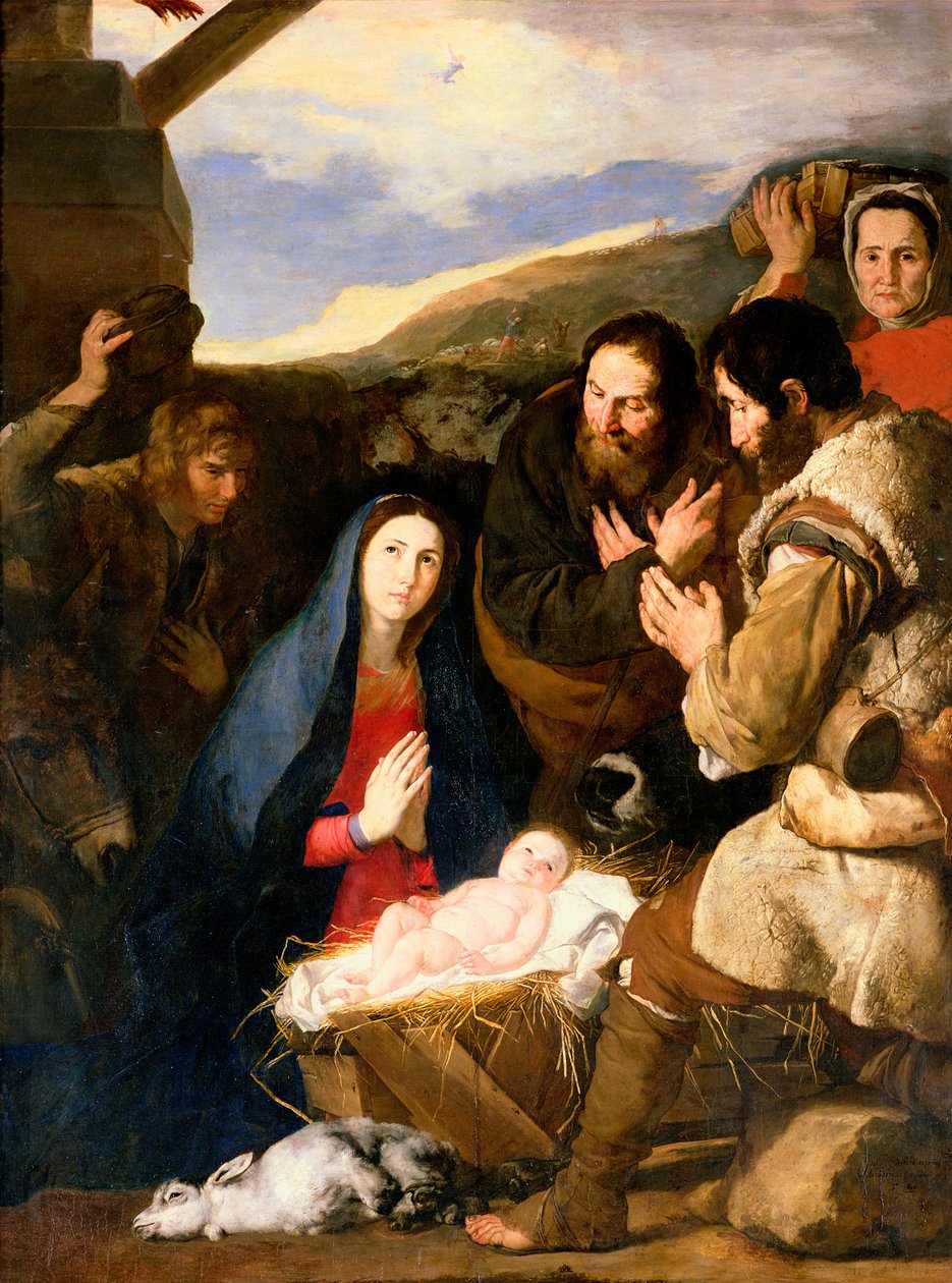 Adoração dos Pastores, 1650 de Jusepe de Ribera