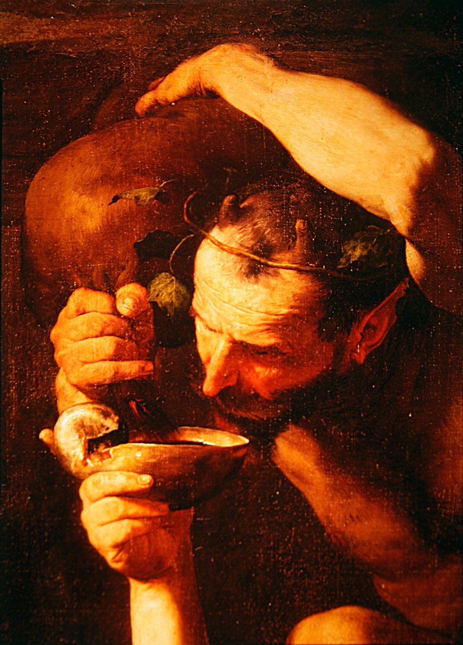 Detalhe de Drunken Silenus, 1626 (detalhe de 434193) de Jusepe de Ribera