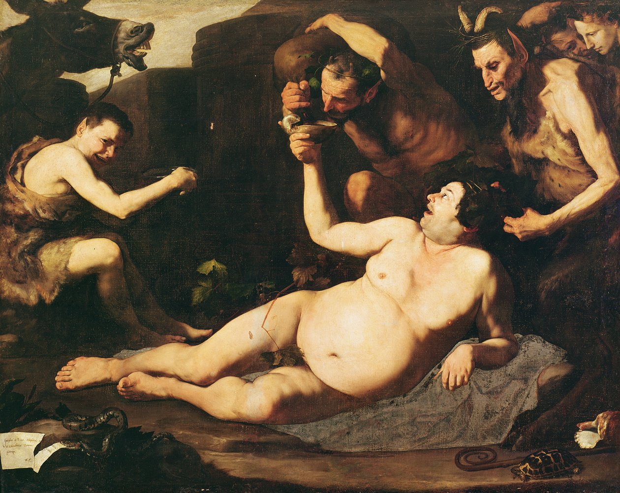 Silenus Bêbado, 1626 de Jusepe de Ribera