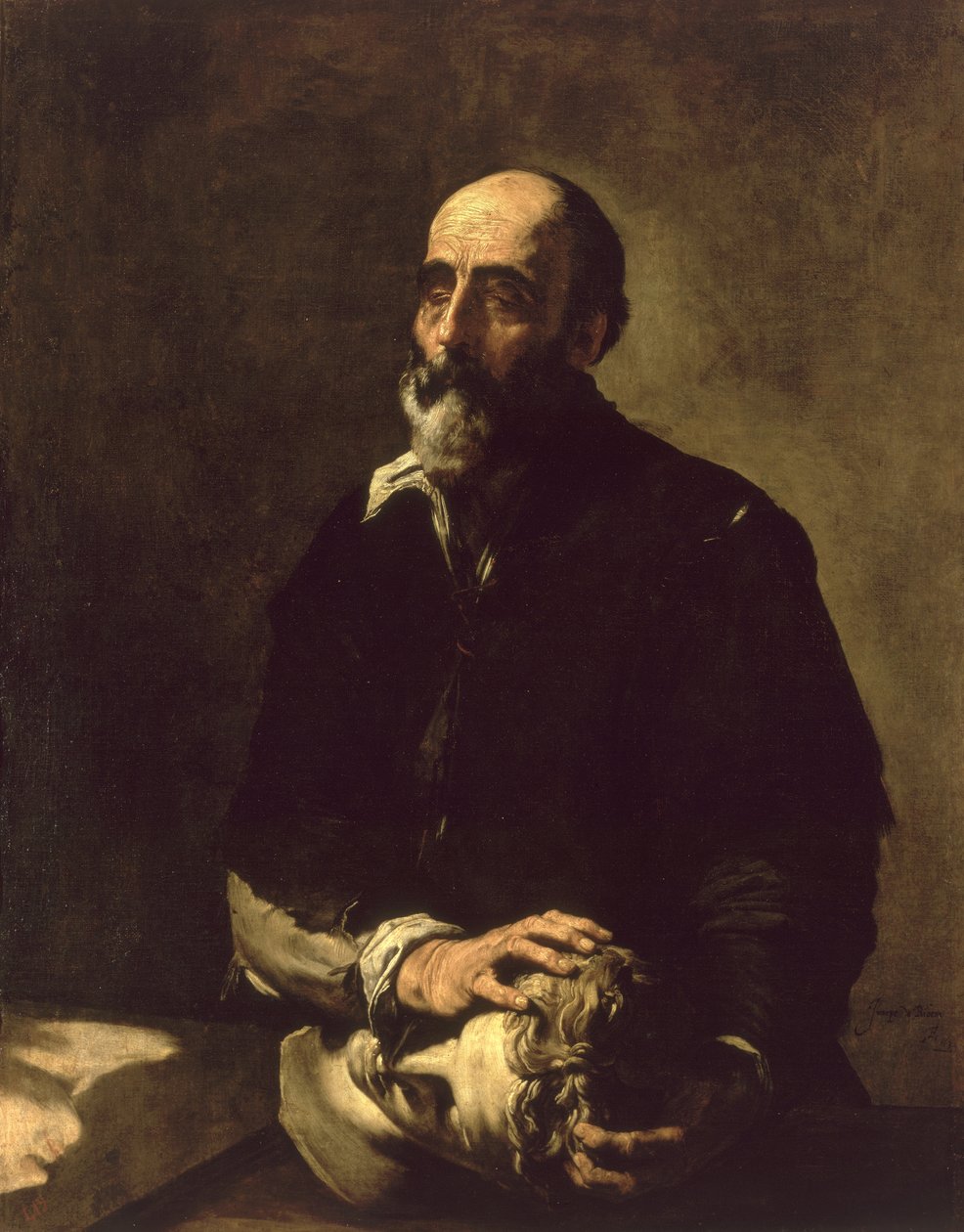Retrato do Escultor Cego, Gambazo (1602-64) 1632 de Jusepe de Ribera