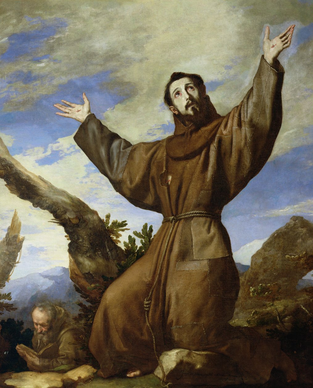 São Francisco de Assis (c.1182-1220) 1642 de Jusepe de Ribera
