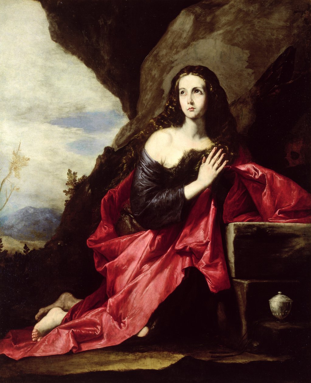 Santa Maria Madalena ou São Thais no Deserto, c.1640-41 de Jusepe de Ribera