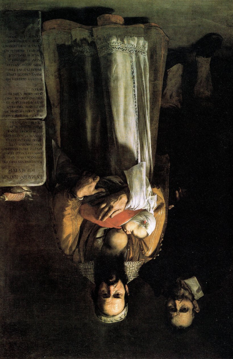 Magdalena Ventura com seu marido e filho de Jusepe de Ribera