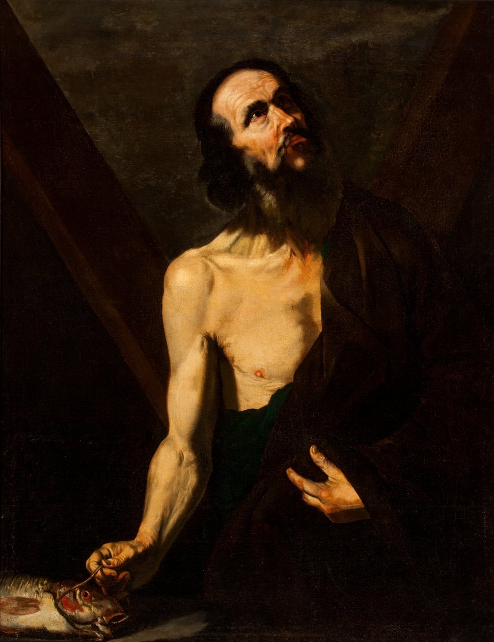 Santo André (óleo sobre tela) de Jusepe de (attr.to) Ribera