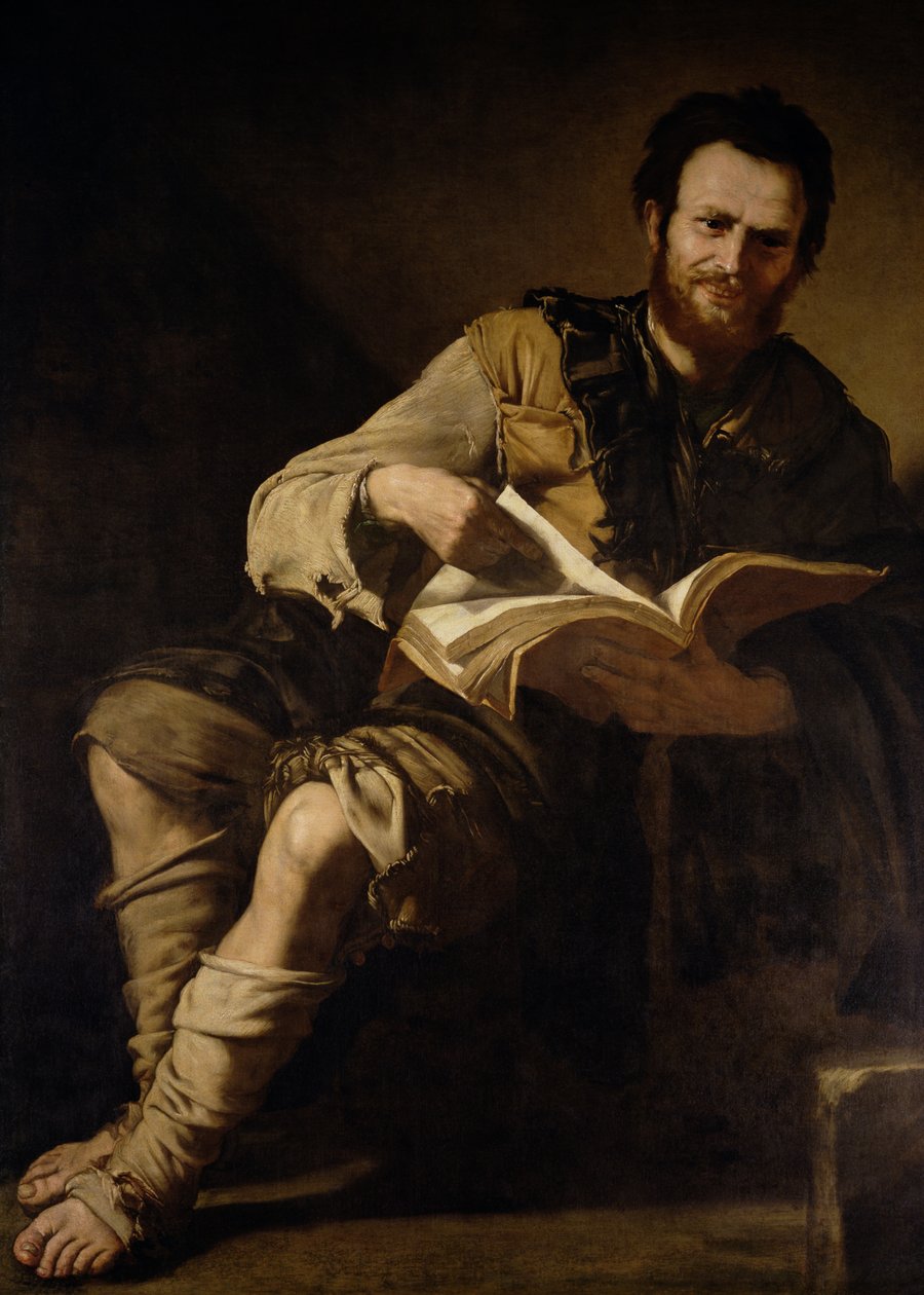 Democritus (c.460-c.370 aC) de Jusepe de Ribera