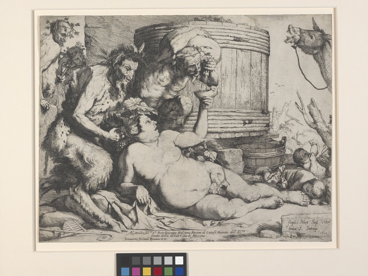 Silenus embriagado (gravura) de Jusepe de Ribera
