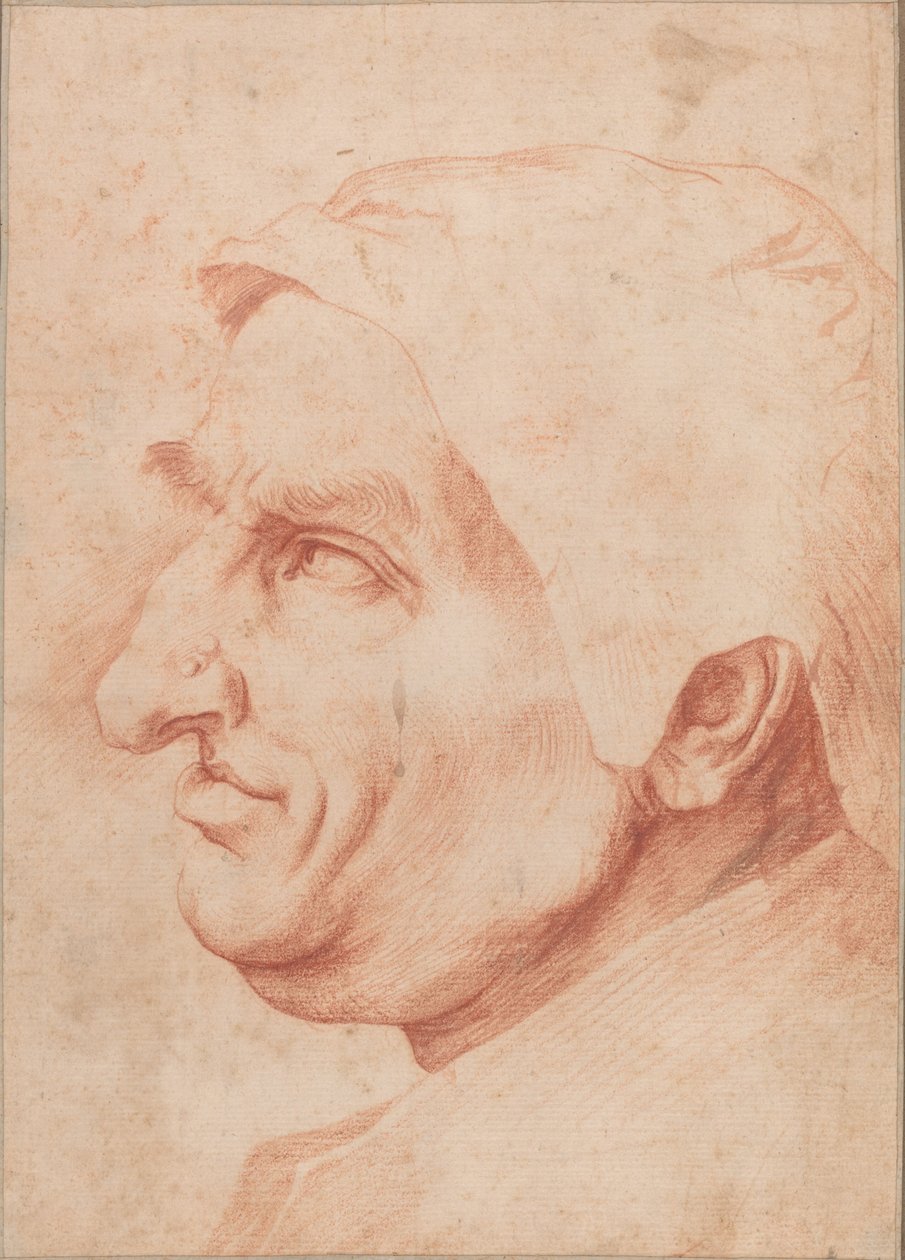 Cabeça de um homem de Jusepe de Ribera