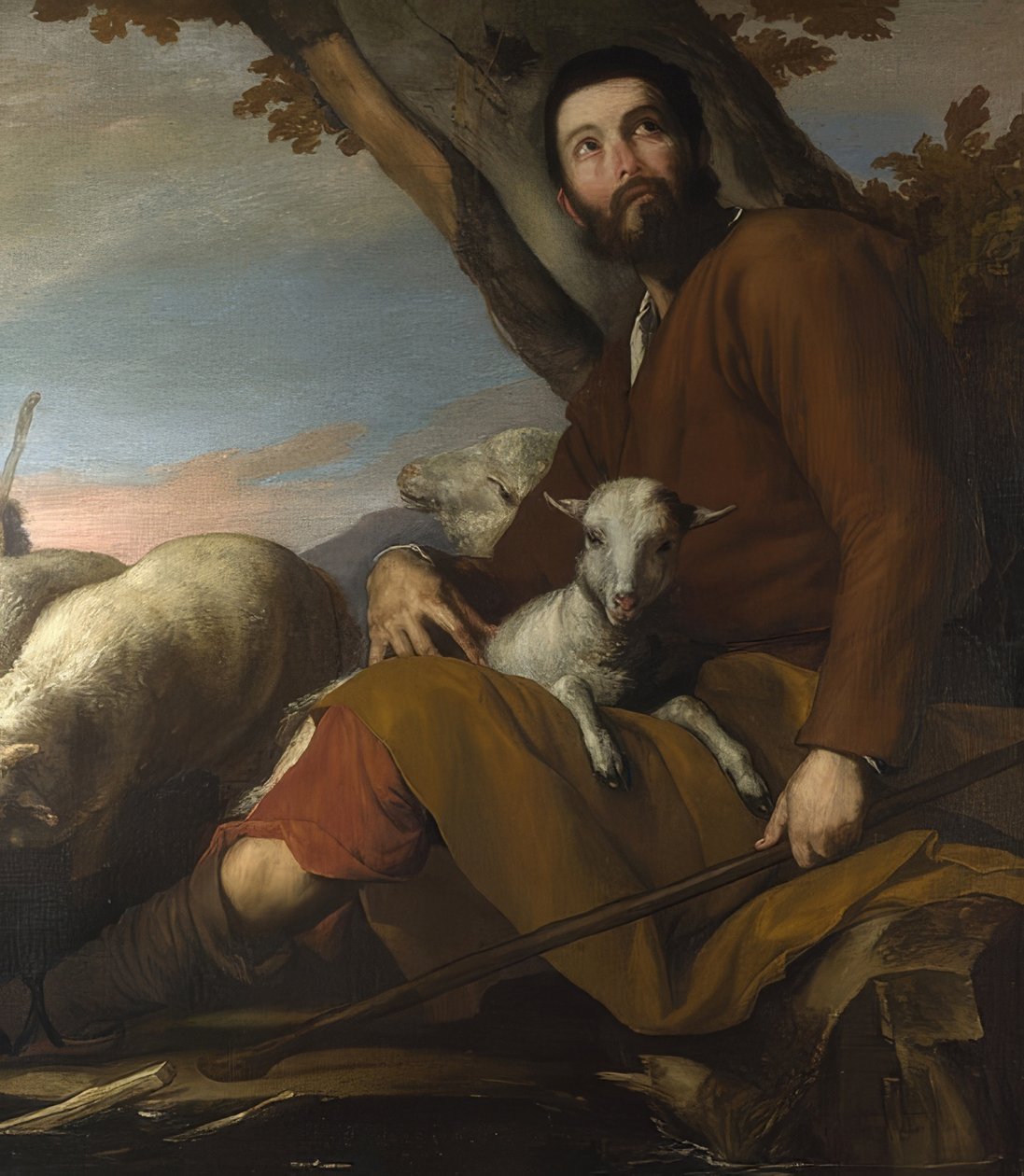 Jacó com rebanho de Labão. Provavelmente 1638 de Jusepe de Ribera