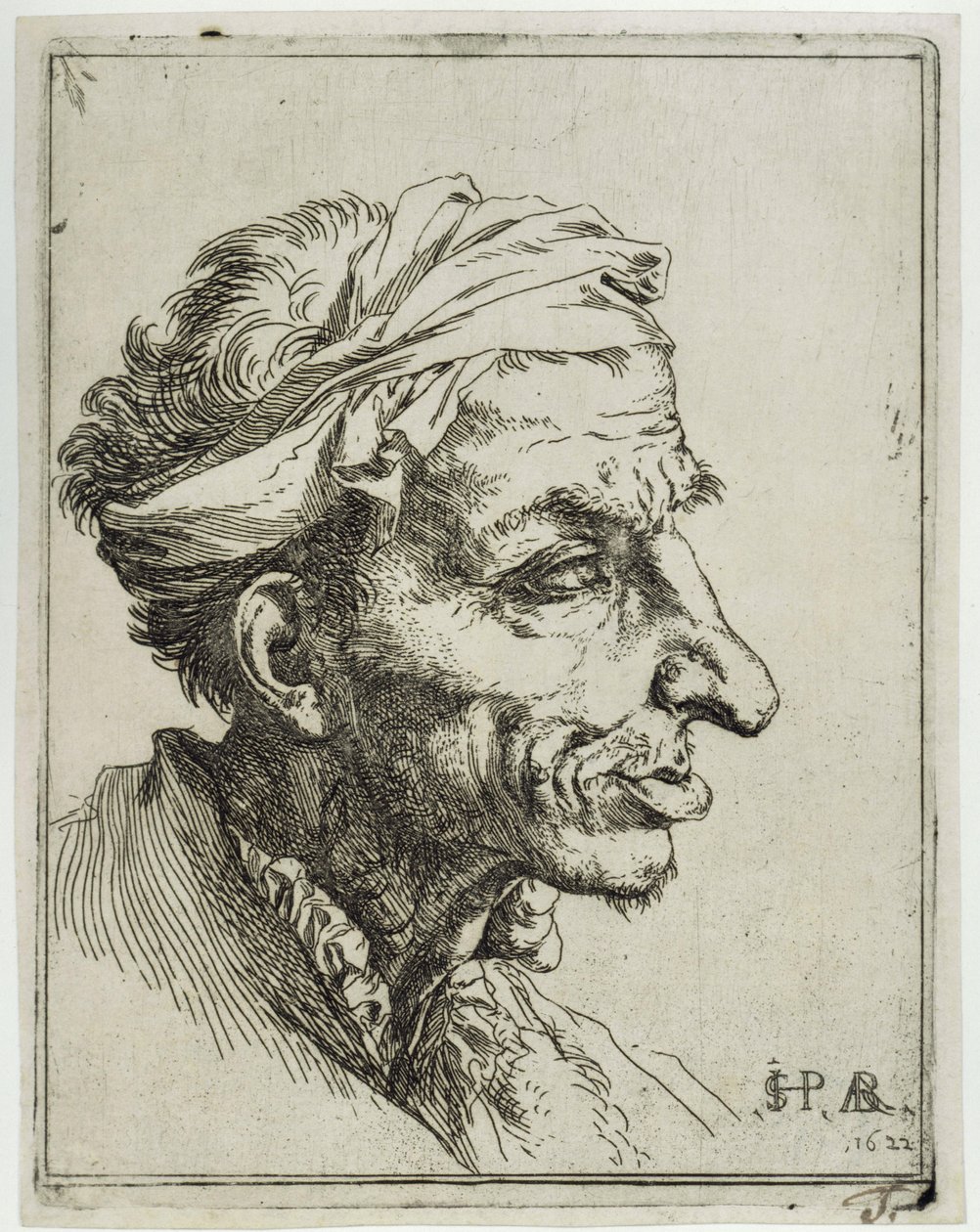 Pequena cabeça grotesca de Jusepe de Ribera