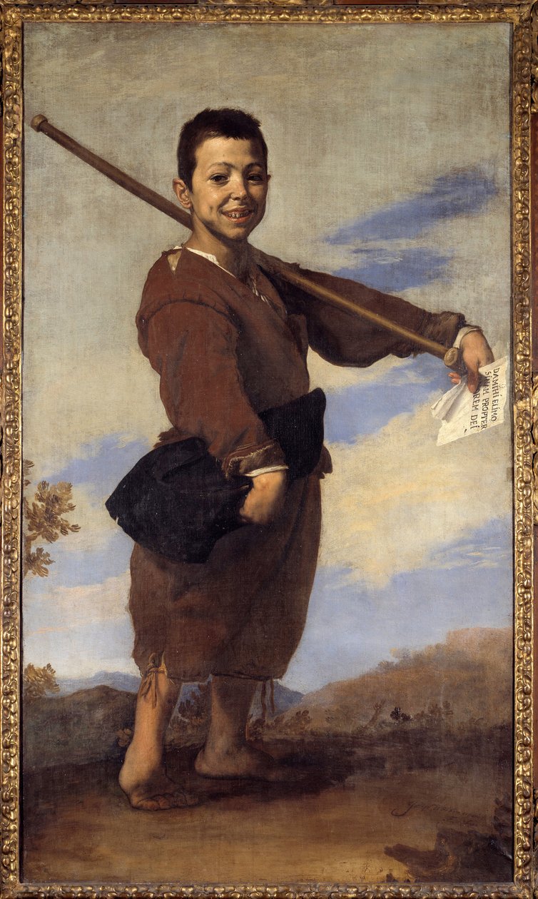 A Pintura Clubfoot de Jose de Ribera, conhecida como il Spagnoletto (1591-1652) (ec.esp.) 1642 Sun. 1,64x0,93 m de Jusepe de Ribera